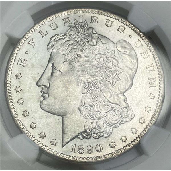 1890-S Morgan Silver Dollar NGC MS63