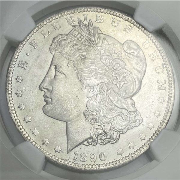 1890-O Morgan Silver Dollar NGC MS63