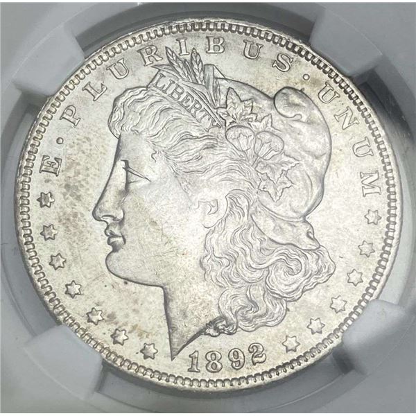 1892-O Morgan Silver Dollar NGC AU55