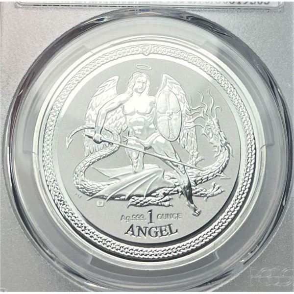 2016-P Isle Of Man "Silver Angel" 1 ozt .999 Silver PCGS Rev PR70 First Strike