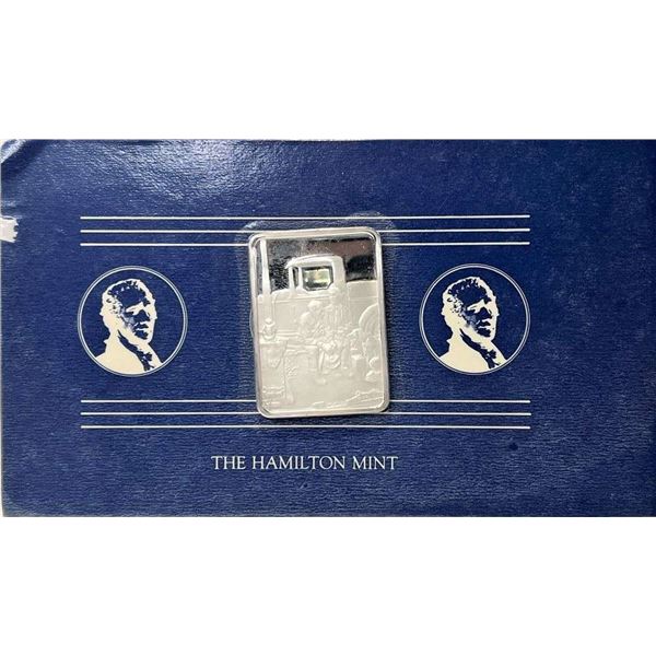 The Hamilton Mint Norman Rockwell Collectors 1 ozt .999 Silver Bar