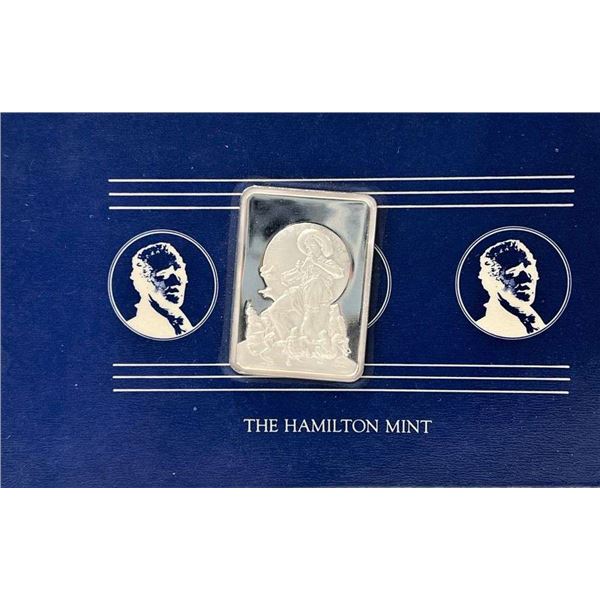 The Hamilton Mint Normal Rockwell "Springtime" 1 ozt .999 Silver Bar