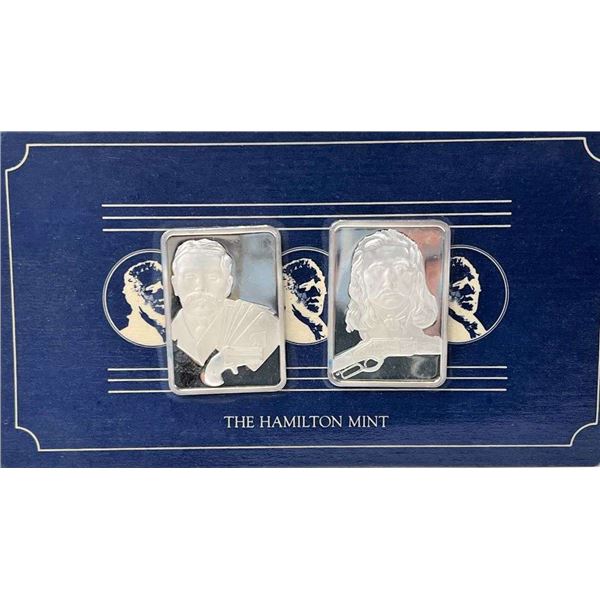 (2) The Hamilton Mint Collectors 1 ozt .999 Silver Bars