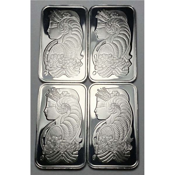 Last Minute! (4) Consecutive PAMP Suisse .9995 Platinum 1 ozt Bars