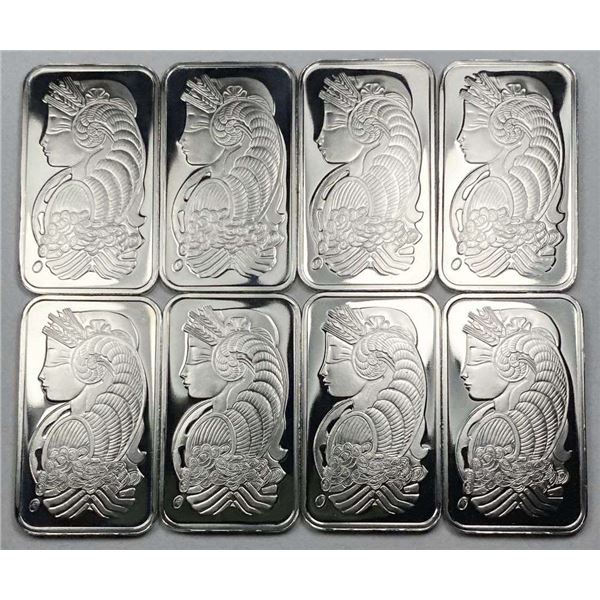 Last Minute! (8) Consecutive PAMP Suisse .9995 Platinum 1 ozt Bars