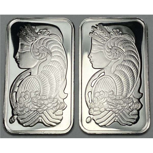 Last Minute! (2) Consecutive PAMP Suisse .9995 Platinum 1 ozt Bars