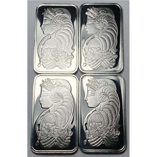 Last Minute! (4) Consecutive PAMP Suisse .9995 Platinum 1 ozt Bars