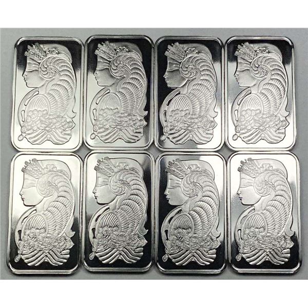 Last Minute! (8) Consecutive PAMP Suisse .9995 Platinum 1 ozt Bars