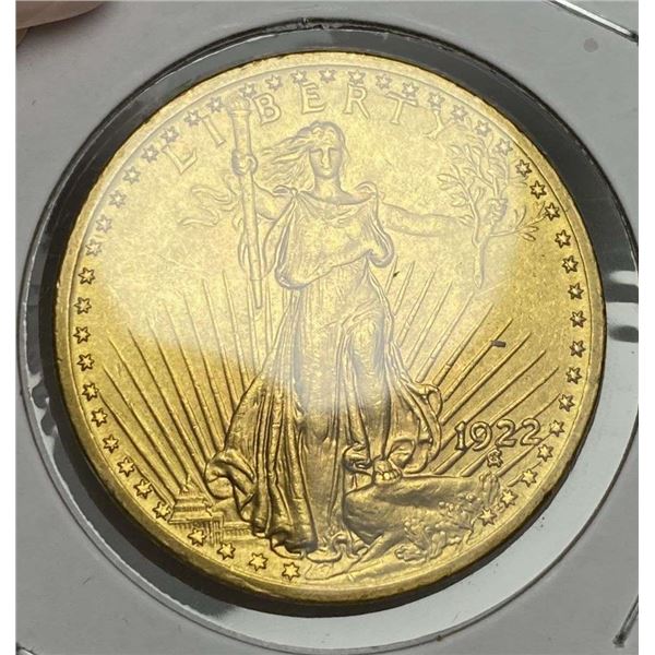 Last Minute! 1922 Gold $20 Saint Gaudens MS65