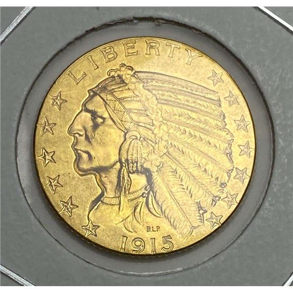 Last Minute! 1915 Gold $5 Indian Head MS64
