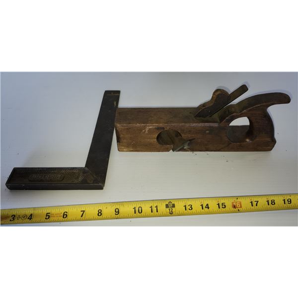 Wooden Planer and Small Square