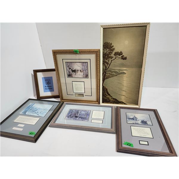 5 Pictures in Frames