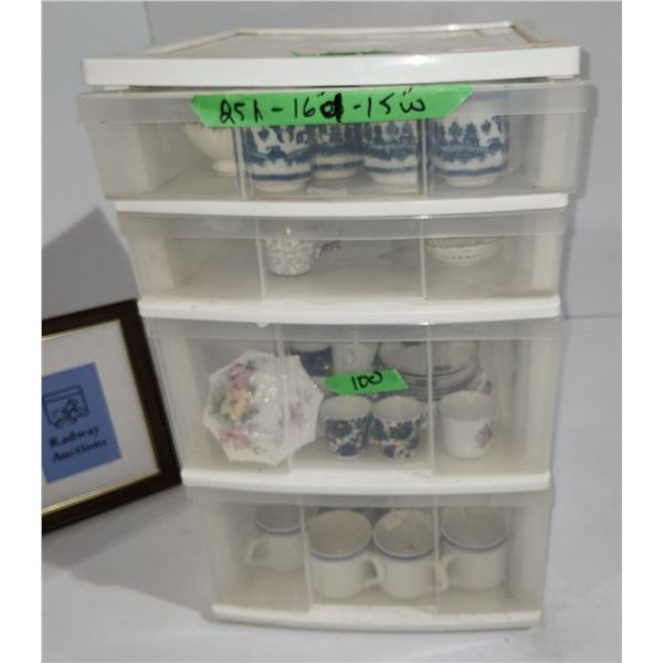 Storage Cabinet with Dishes