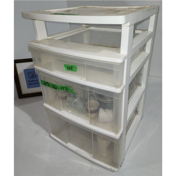 Storage Cabinet with Dishes