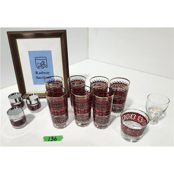 Christmas Glasses and Shakers