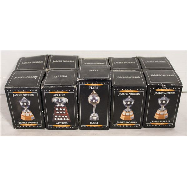 2003 MCDONALDS GREATEST NHL TROPHIES LOT OF 10