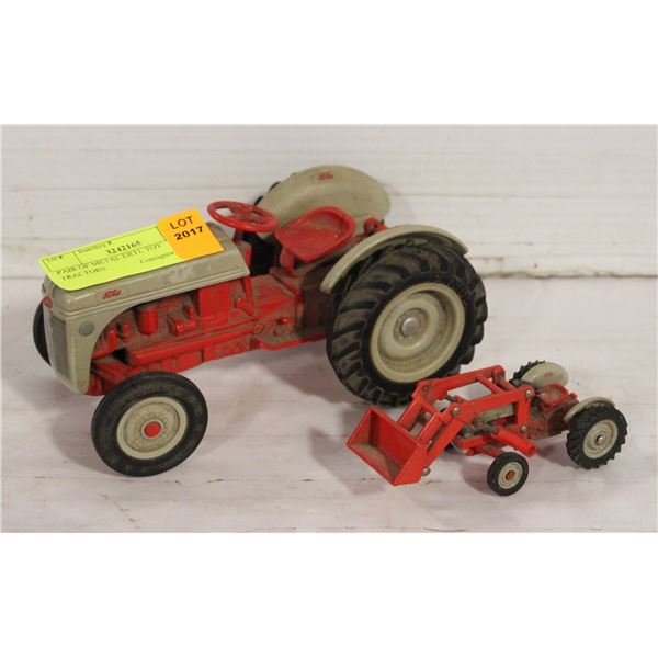 PAIR OF METAL ERTL TOY TRACTORS