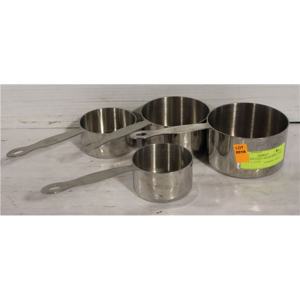 STAINLESS STEEL MEASURING CUPS 2/3, ¾, 1 ½, 2 CUP