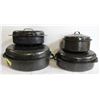 Image 1 : ROASTING PANS & LIDS, 16" 14" 12" OVAL & 9" ROUND
