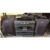 Image 1 : SONY PORTABLE AM/FM, CD, & CASSETTE W/ REMOTE
