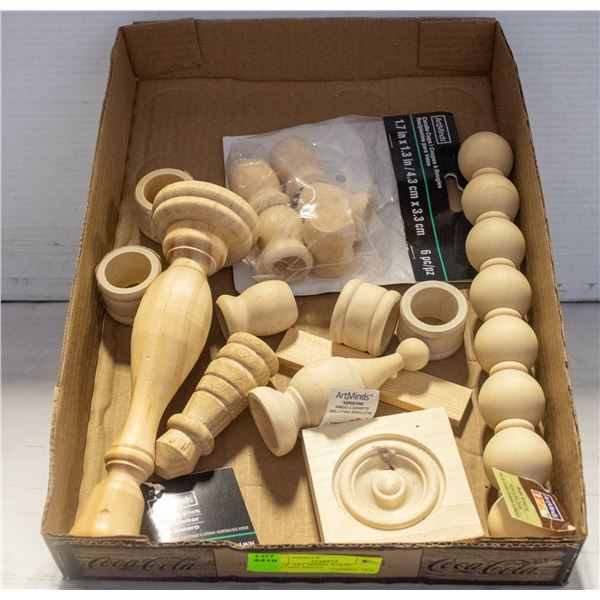 LOT OF ART MINDS WOOD CRAFTING PIECES