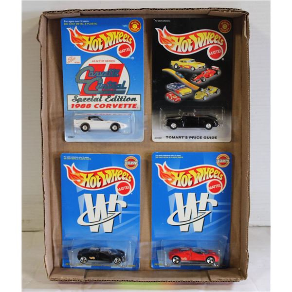 4 HOT WHEELS SP. ED. FROM '99 & '00