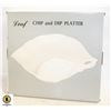 LEAF CHIP AND DIP PLATTER W BOX