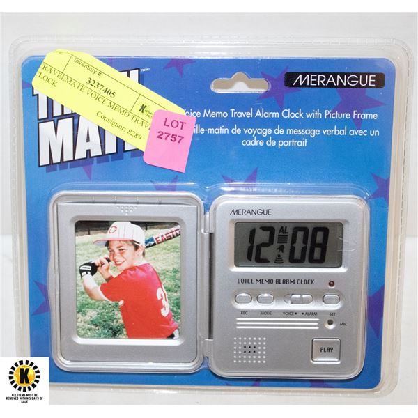TRAVELMATE VOICE MEMO TRAVEL CLOCK