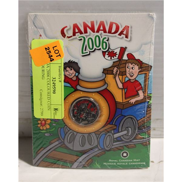 CANADA 2006 COLOURED COIN W/COLOURING