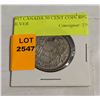 1957 CANADA 50 CENT COIN 80% SILVER