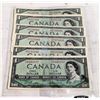 Image 1 : 6X1954 $1 NOTES