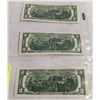 Image 2 : 3X$2 US BANK NOTES CONSECUTIVE SE #'S