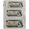 Image 1 : THREE 1973 $1 NOTES