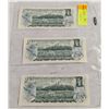 Image 2 : THREE 1973 $1 NOTES