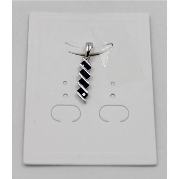 #49- HEATED BLUE SAPPHIRE PENDANT