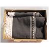 Image 1 : 55X70 INCH 2 TONE BROWN TABLE CLOTH