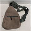Image 1 : NEW CANVAS SLING BAG SMALL TRAVEL GRAY