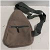 Image 1 : NEW CANVAS SLING BAG SMALL TRAVEL GRAY