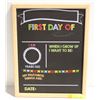 Image 1 : FIRST DAY OF SCHOOL CHALKBOARD