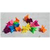 Image 1 : 16 NEW REPACKED 1" X 1" BUTTERFLY HAIR CLIPS