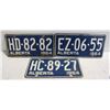 Image 1 : 1964 ALBERTA LICENSE PLATES SET OF 3