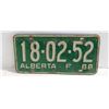 Image 1 : 1968 ALBERTA FARM LICENSE PLATE