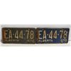 Image 1 : MATCHING 1970 ALBERTA PLATES EA-44-78