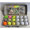 Image 1 : 18 GOLF BALLS INCL 1 GLOW + 8 COLOR + TEES