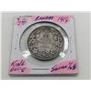 Image 1 : 27)  CANADIAN 1918 50 CENT COIN, 92.5% SILVER.