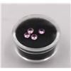 Image 1 : 4)  LOT OF 4 MATCHED ROUND 5 X 5 MM PINK SAPPHIRE