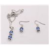 Image 1 : 12)  MATCHED SET OF MID BLUE SWAROVSKI CRYSTAL