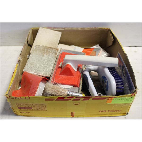 LOT OF PAINTING SUPPLIES