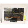Image 1 : NEW SEALED TOM THOMPSON "THE CANOE" OIL ON