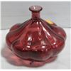 Image 1 : AMETHYST BUD ART GLASS VASE
